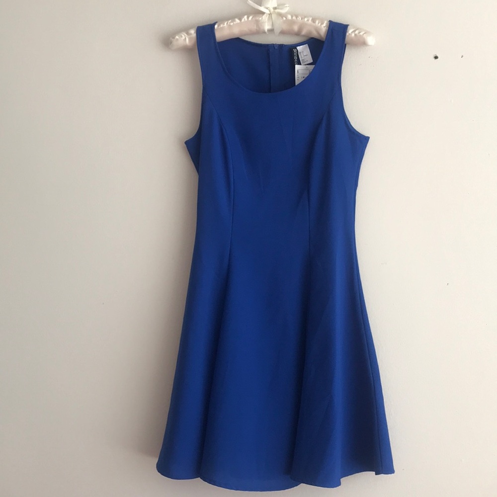 H&M blue A line dress